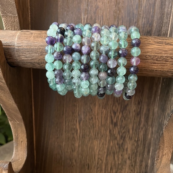 Rainbow Fluorite Bracelet (One) - Picture 3 of 4